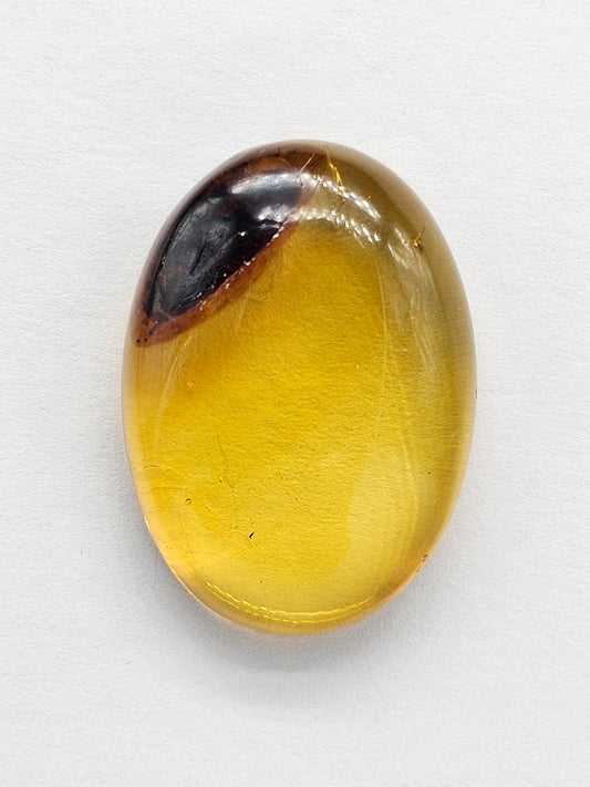 Amber cabochon | Artisan Cut Gemstone