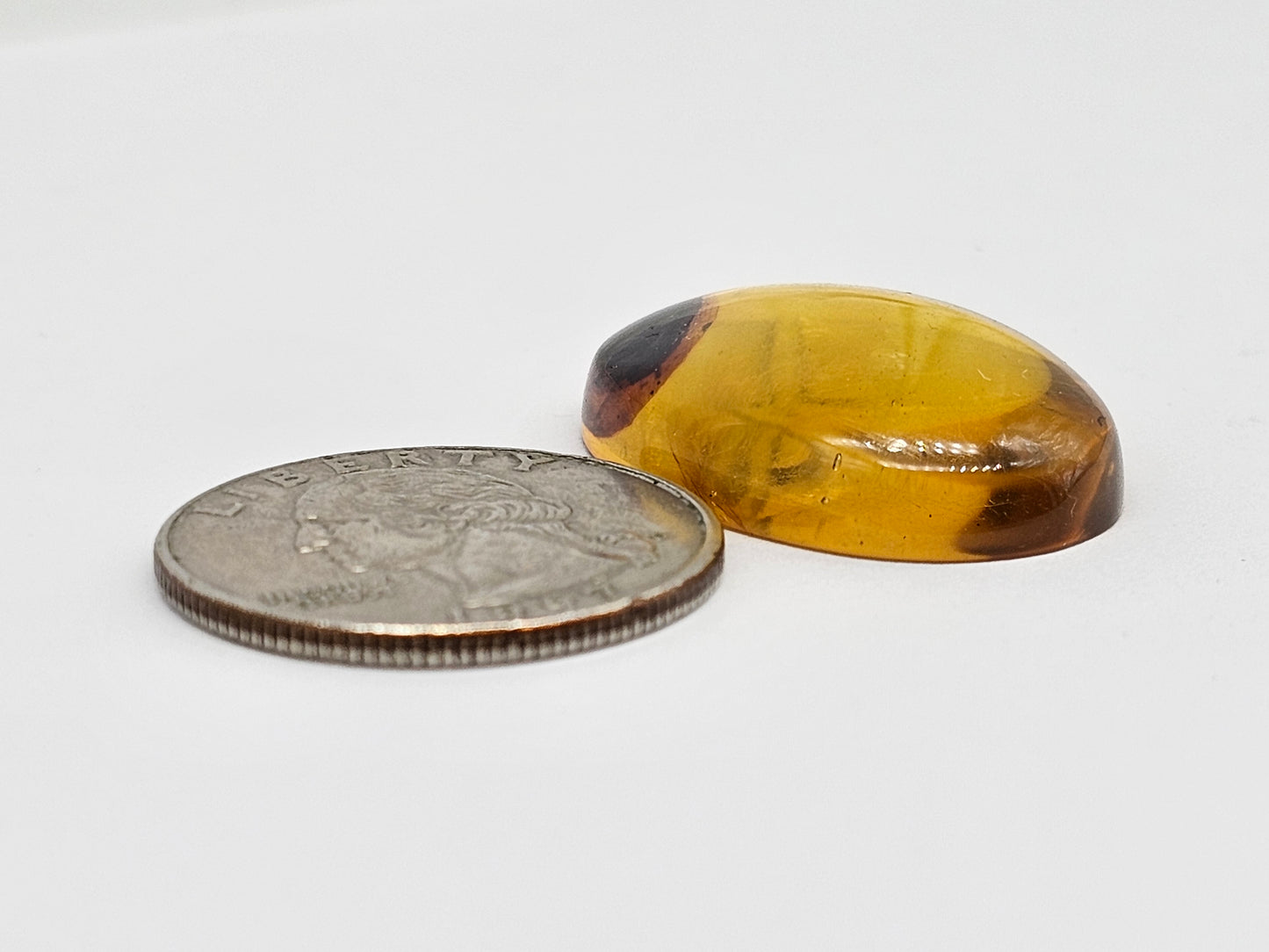 Amber cabochon | Artisan Cut Gemstone