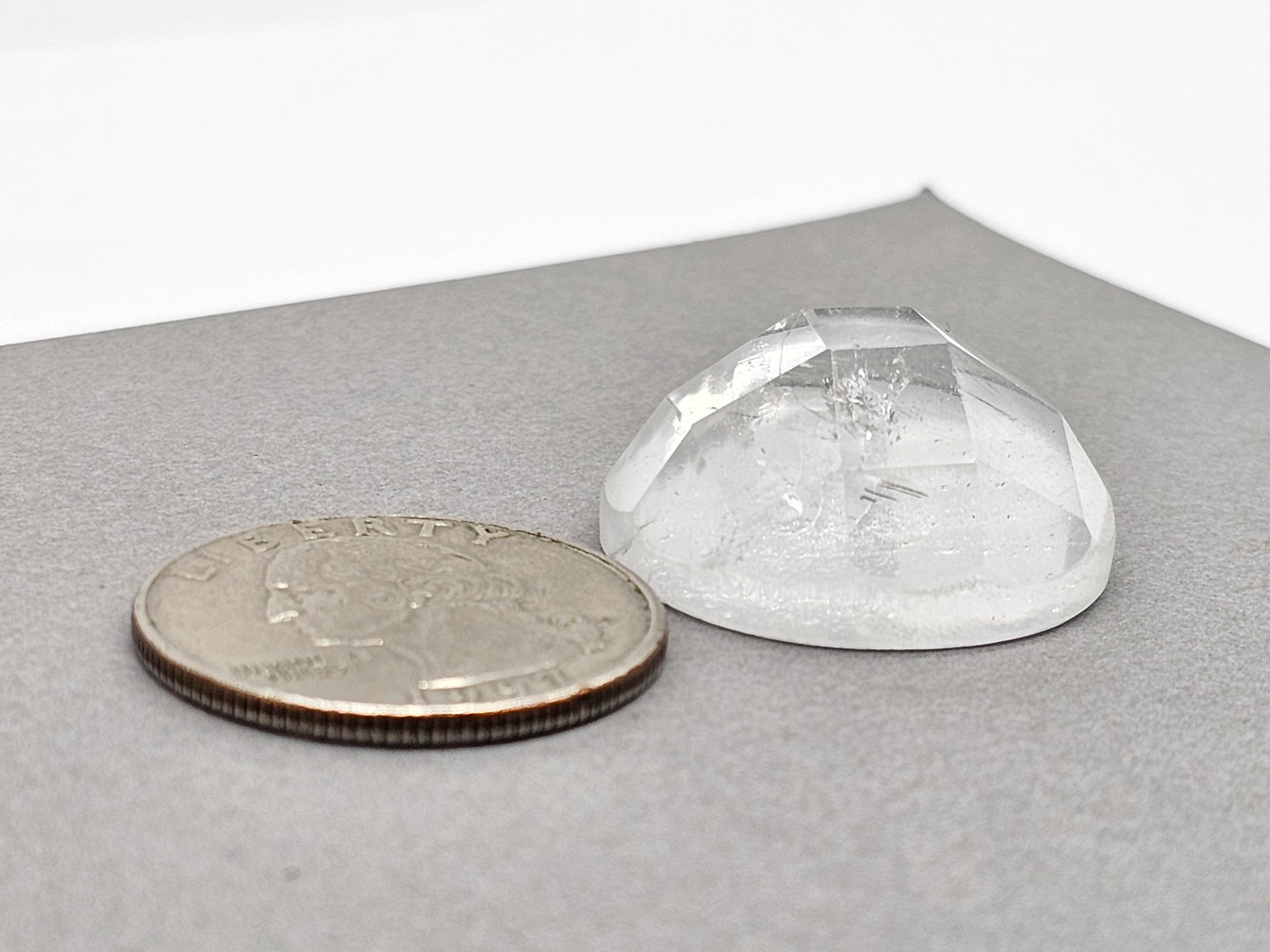 Quartz Faceted Cabochon | Artisan Cut Gemstone