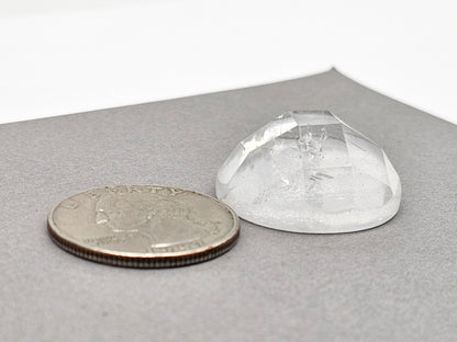 Quartz Faceted Cabochon | Artisan Cut Gemstone