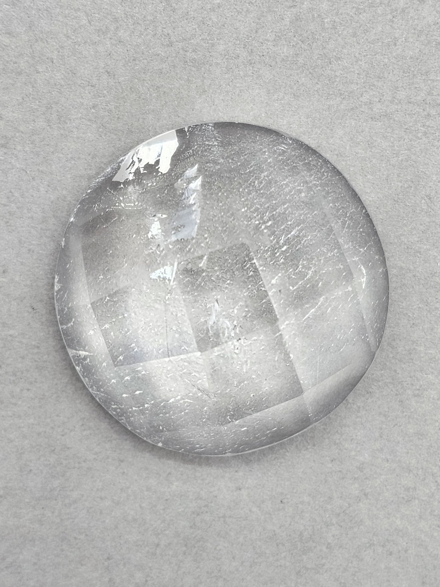 Quartz Faceted Cabochon | Artisan Cut Gemstone