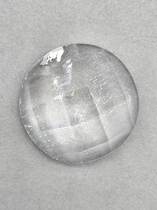 Quartz Faceted Cabochon | Artisan Cut Gemstone