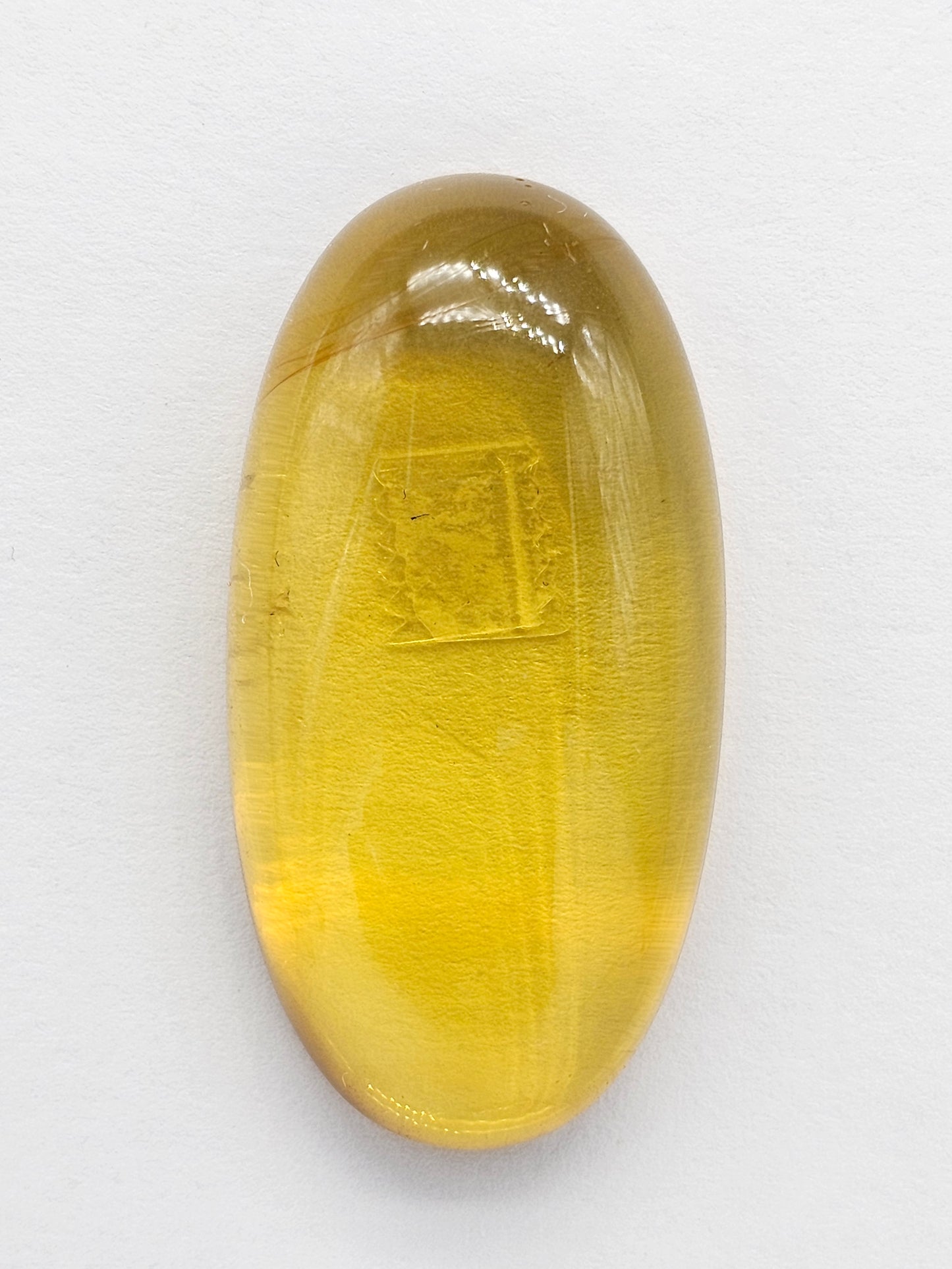 Amber cabochon | Artisan Cut Gemstone
