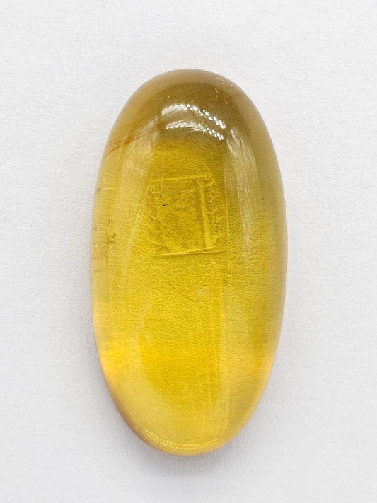 Amber cabochon | Artisan Cut Gemstone