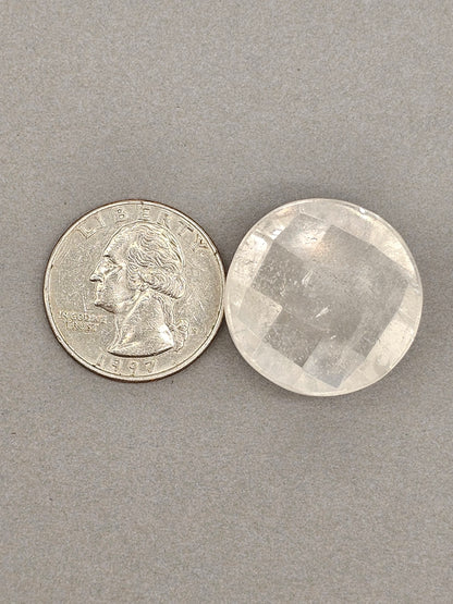 Quartz Faceted Cabochon | Artisan Cut Gemstone