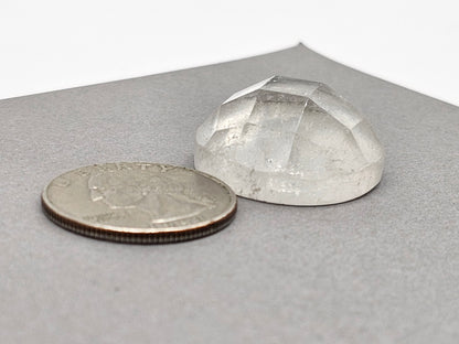 Quartz Faceted Cabochon | Artisan Cut Gemstone