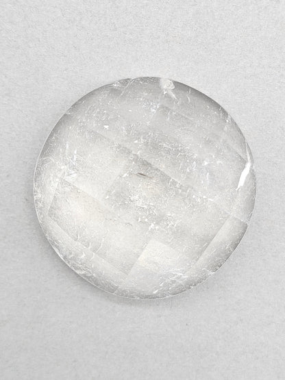 Quartz Faceted Cabochon | Artisan Cut Gemstone