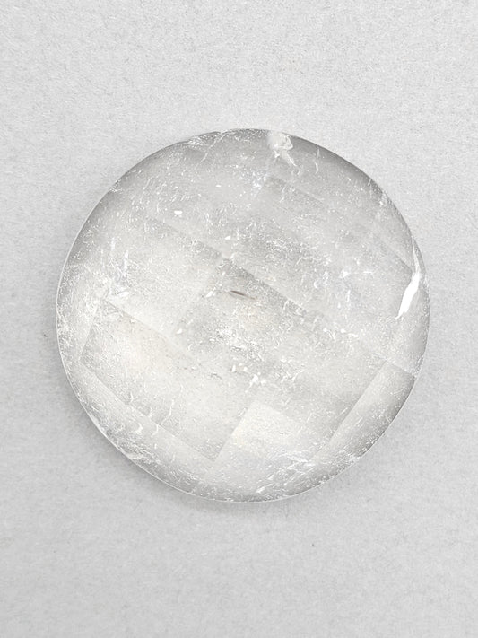 Quartz Faceted Cabochon | Artisan Cut Gemstone