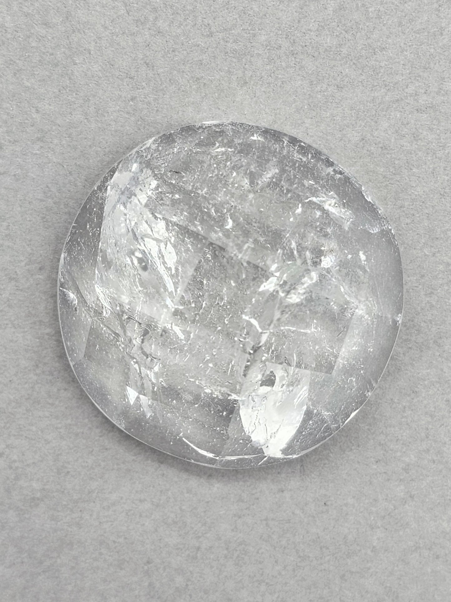 Quartz Faceted Cabochon | Artisan Cut Gemstone