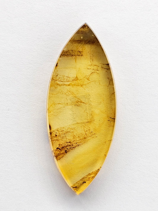 Amber cabochon | Artisan Cut Gemstone