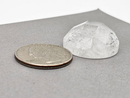 Quartz Faceted Cabochon | Artisan Cut Gemstone
