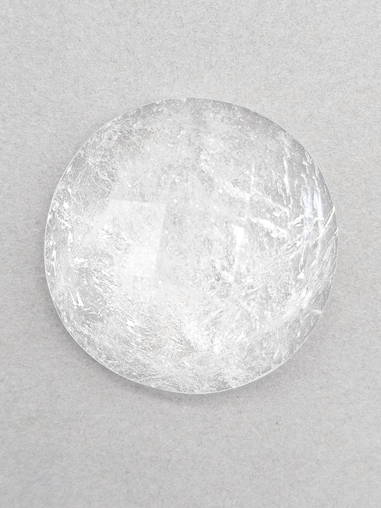Quartz Faceted Cabochon | Artisan Cut Gemstone