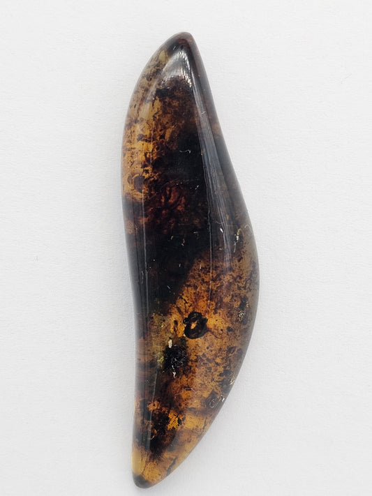 Amber cabochon | Artisan Cut Gemstone