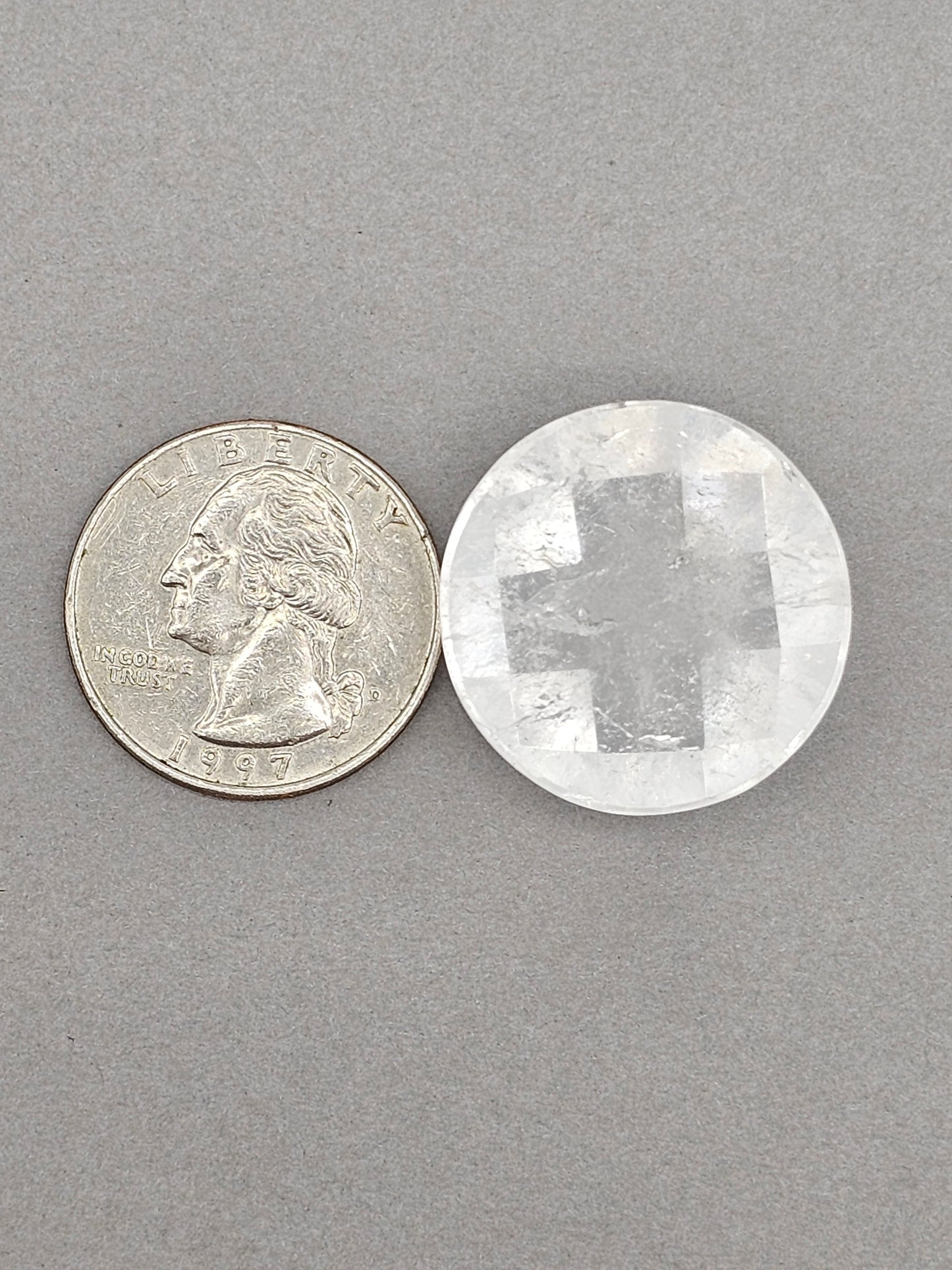 Quartz Faceted Cabochon | Artisan Cut Gemstone