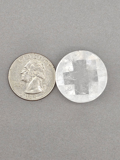 Quartz Faceted Cabochon | Artisan Cut Gemstone