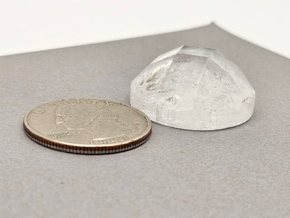 Quartz Faceted Cabochon | Artisan Cut Gemstone