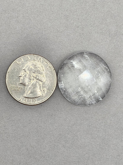 Quartz Faceted Cabochon | Artisan Cut Gemstone