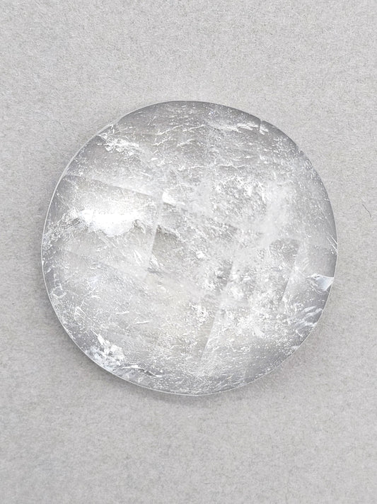 Quartz Faceted Cabochon | Artisan Cut Gemstone
