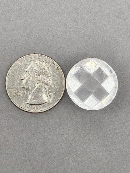 Quartz Faceted Cabochon | Artisan Cut Gemstone