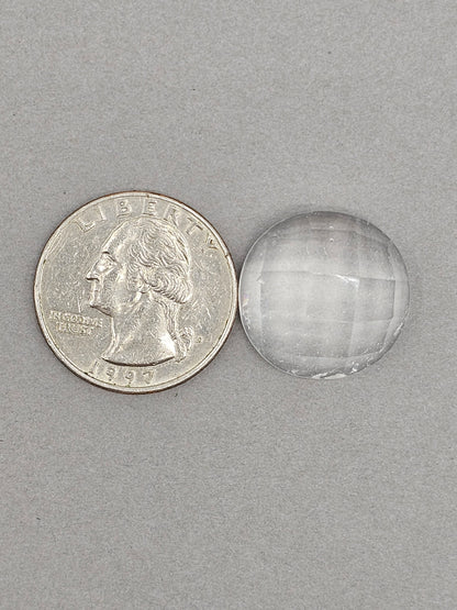 Quartz Faceted Cabochon | Artisan Cut Gemstone