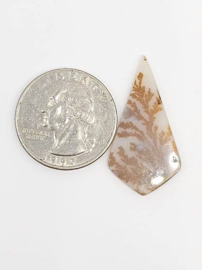 Scenic Dendritic Agate Cabochon – Natural Landscape Stone