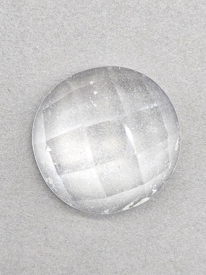 Quartz Faceted Cabochon | Artisan Cut Gemstone