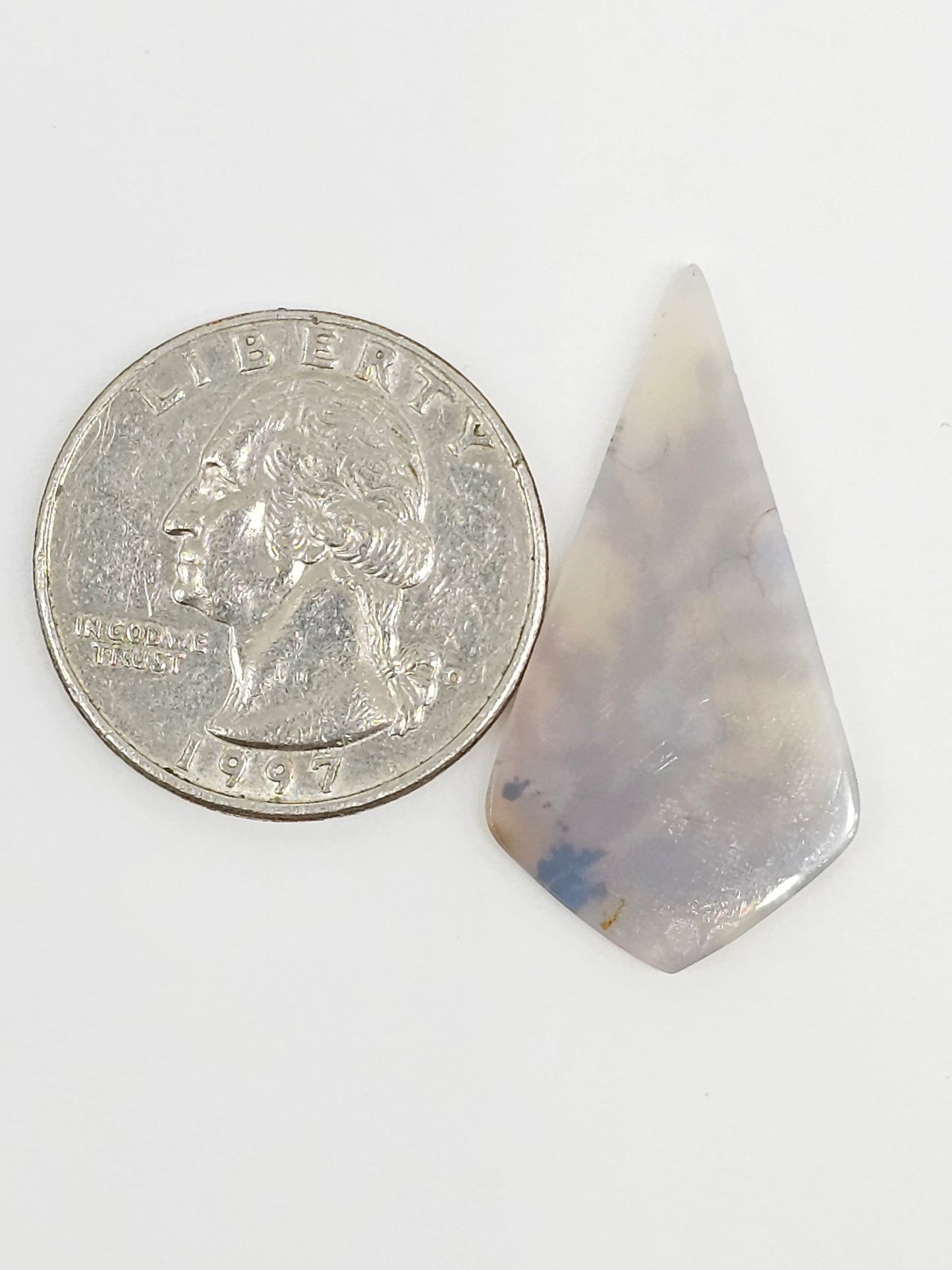 Scenic Dendritic Agate Cabochon – Natural Landscape Stone