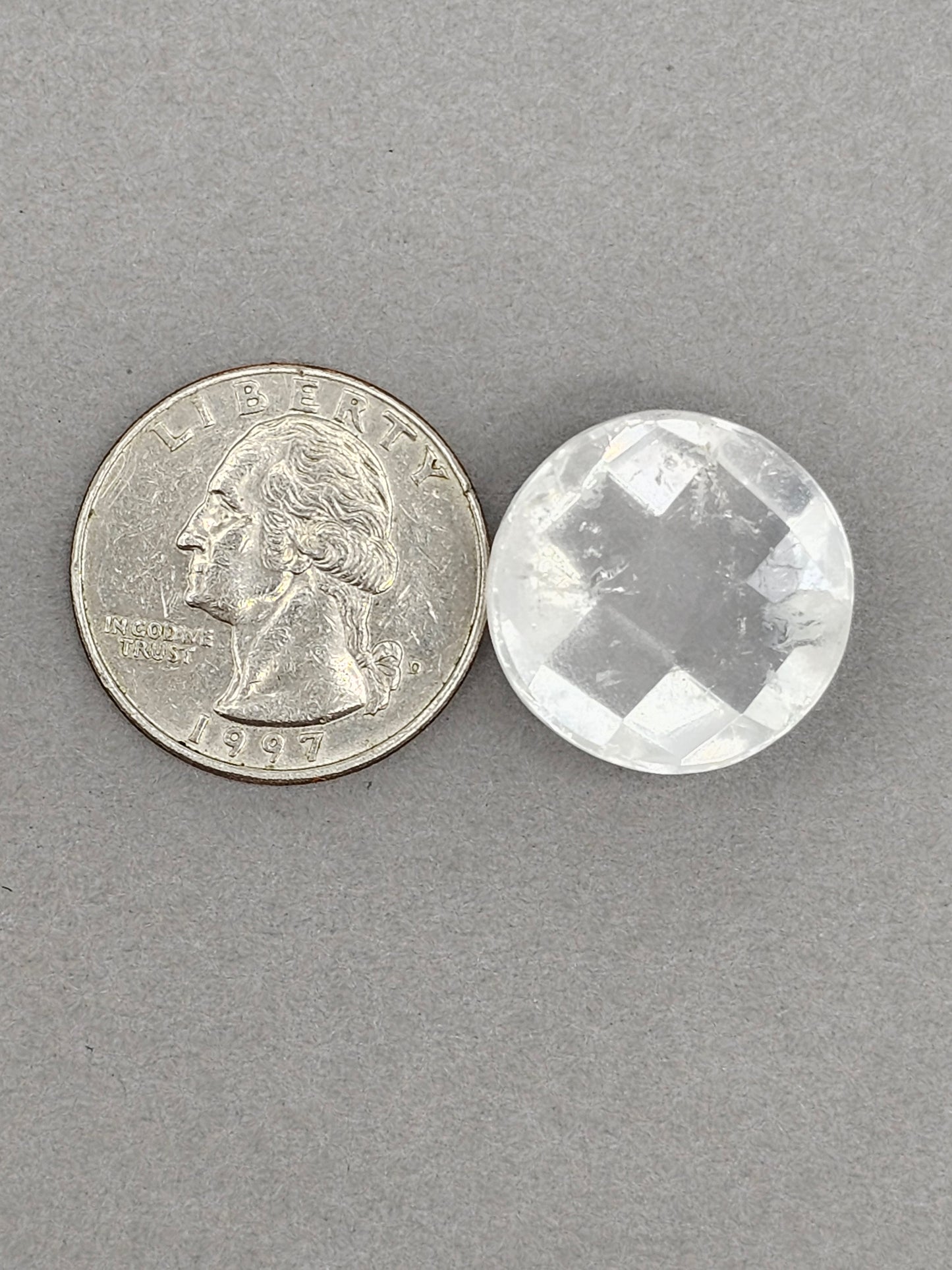 Quartz Faceted Cabochon | Artisan Cut Gemstone