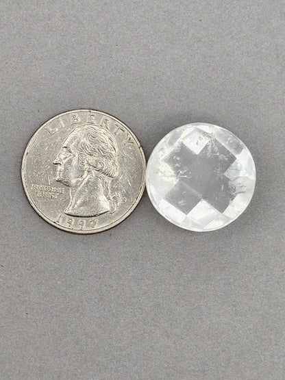 Quartz Faceted Cabochon | Artisan Cut Gemstone