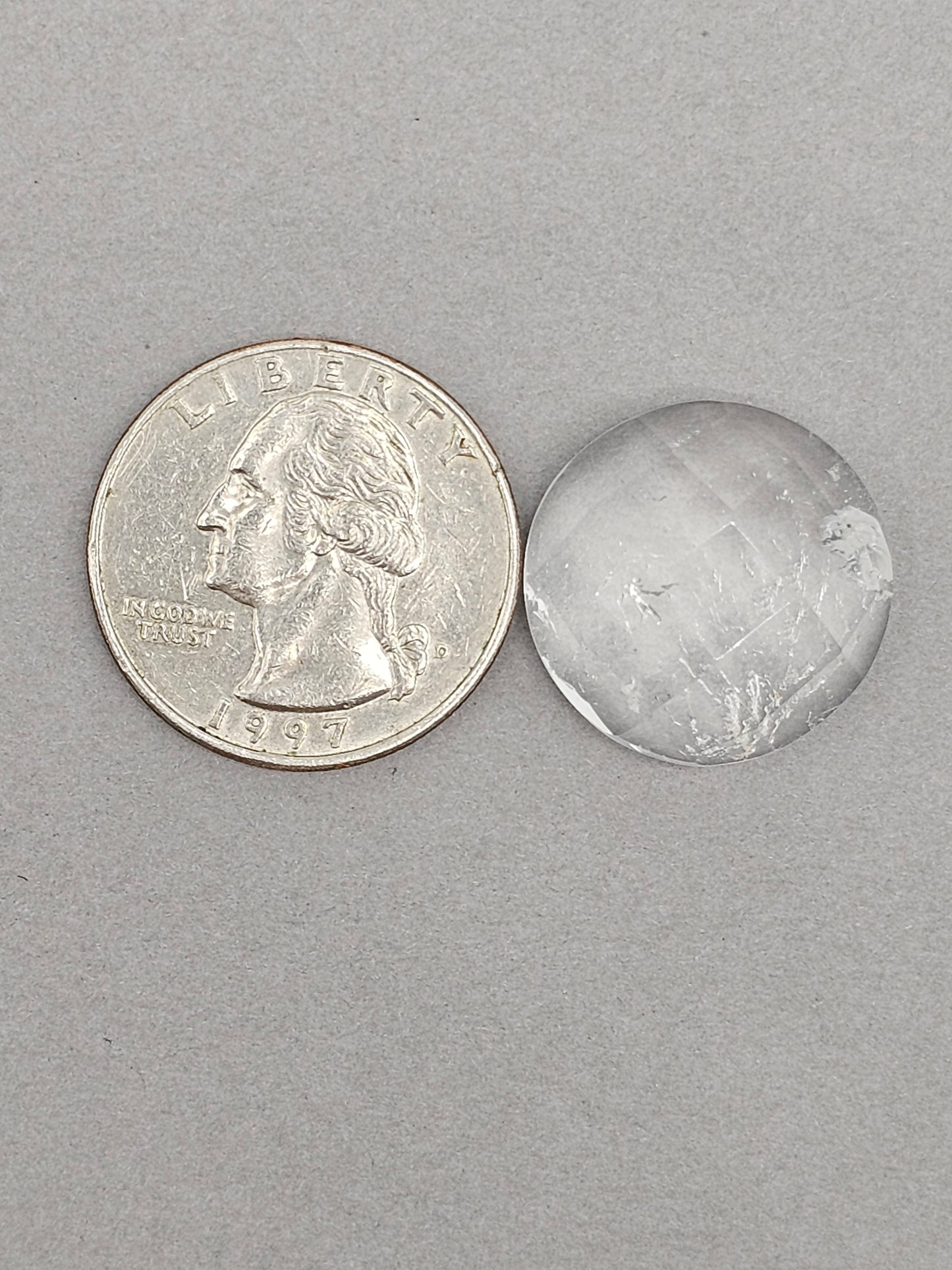 Quartz Faceted Cabochon | Artisan Cut Gemstone