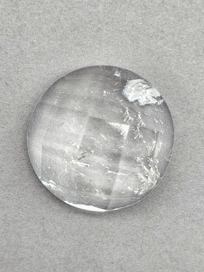 Quartz Faceted Cabochon | Artisan Cut Gemstone