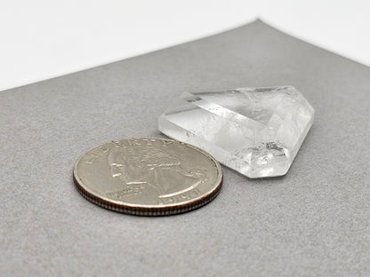 Quartz Faceted Cabochon | Artisan Cut Gemstone