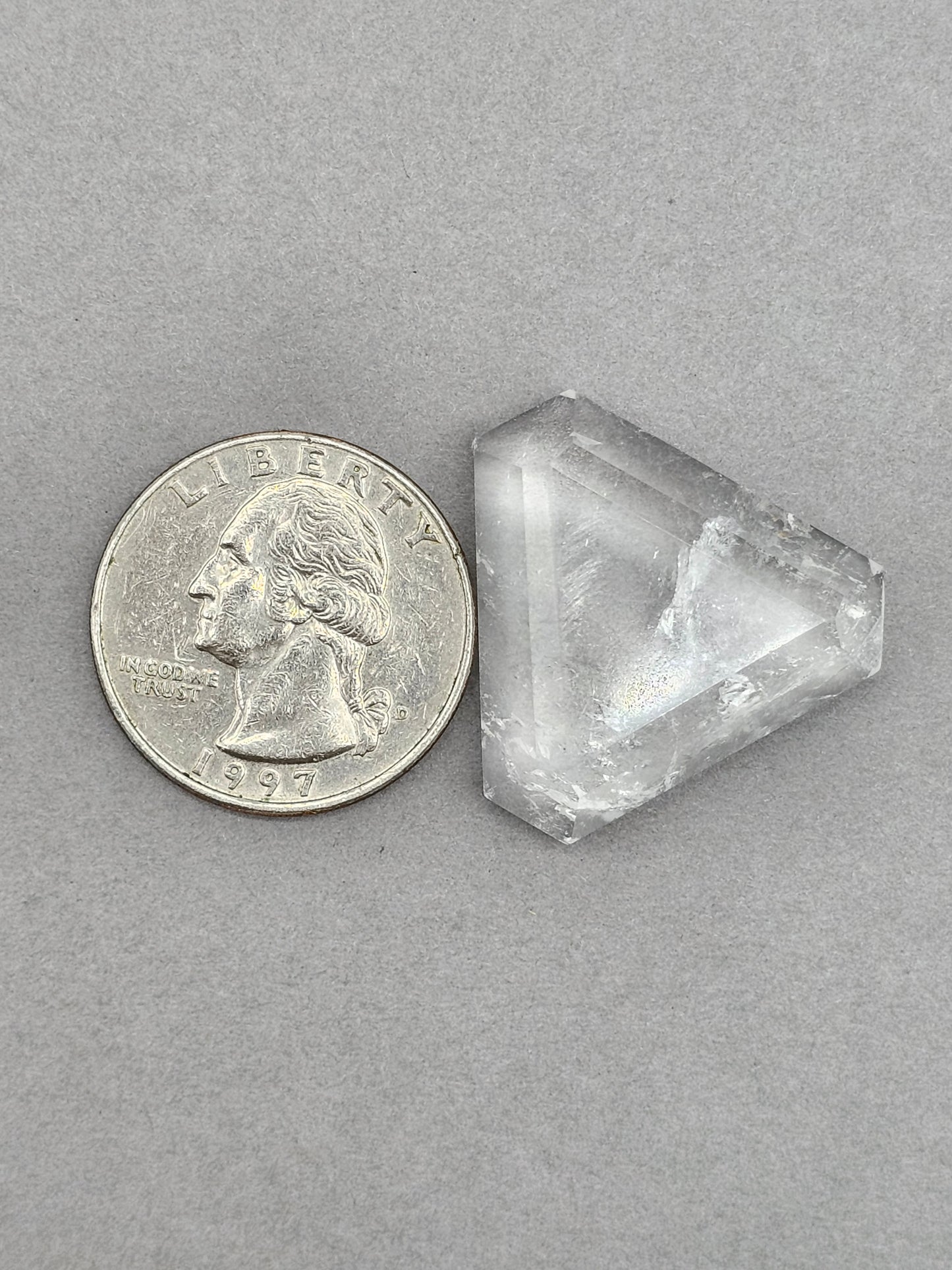 Quartz Faceted Cabochon | Artisan Cut Gemstone