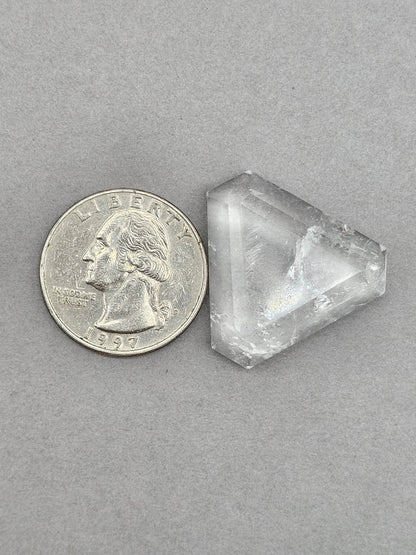 Quartz Faceted Cabochon | Artisan Cut Gemstone