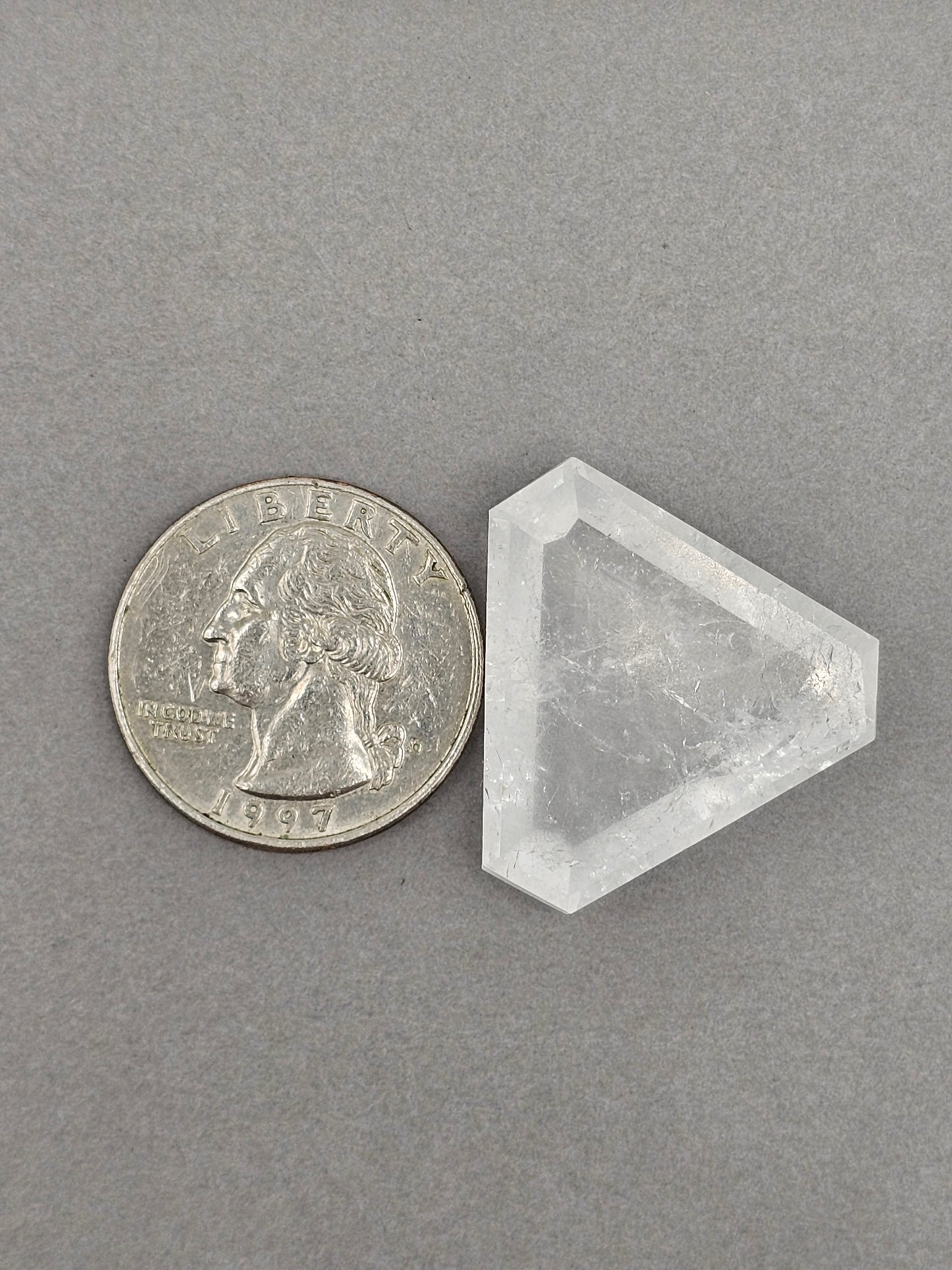 Quartz Faceted Cabochon | Artisan Cut Gemstone