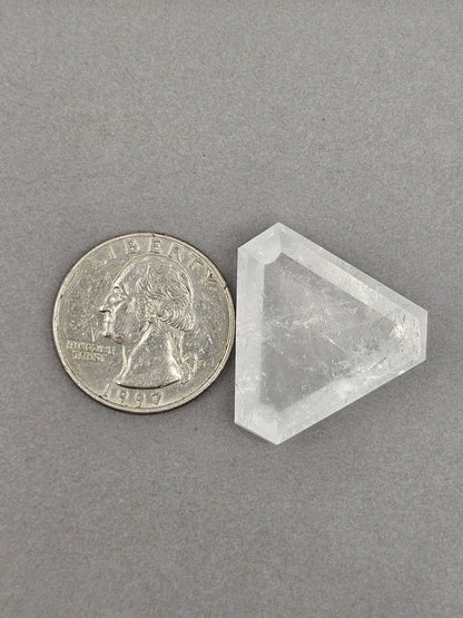 Quartz Faceted Cabochon | Artisan Cut Gemstone