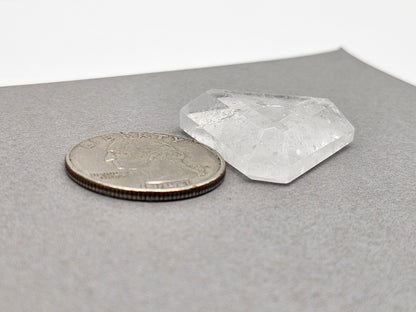 Quartz Faceted Cabochon | Artisan Cut Gemstone