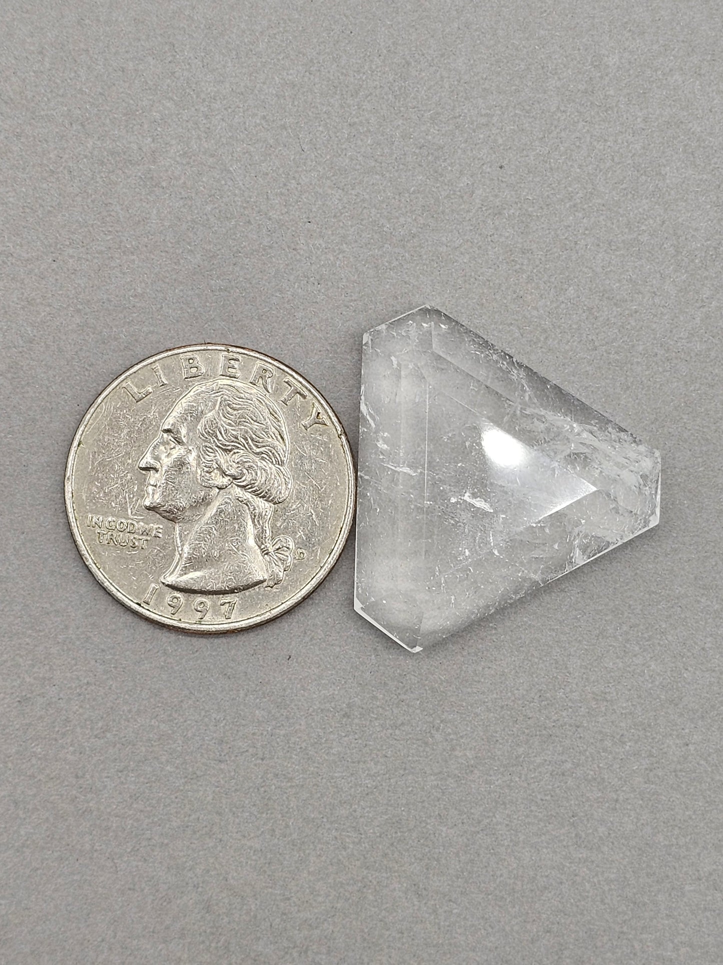 Quartz Faceted Cabochon | Artisan Cut Gemstone