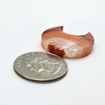 Carnelian Moon Agate Cabochon