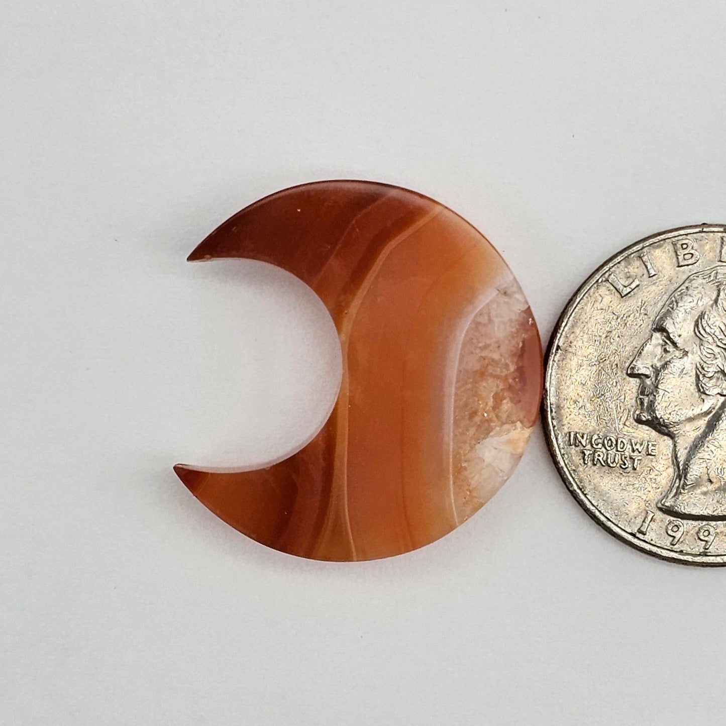Carnelian Moon Agate Cabochon