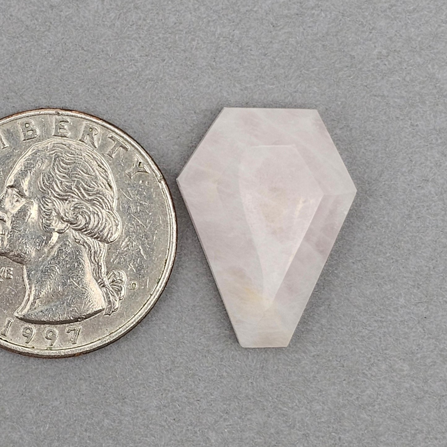 Rose Quartz Geometric Cabochon