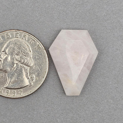 Rose Quartz Geometric Cabochon