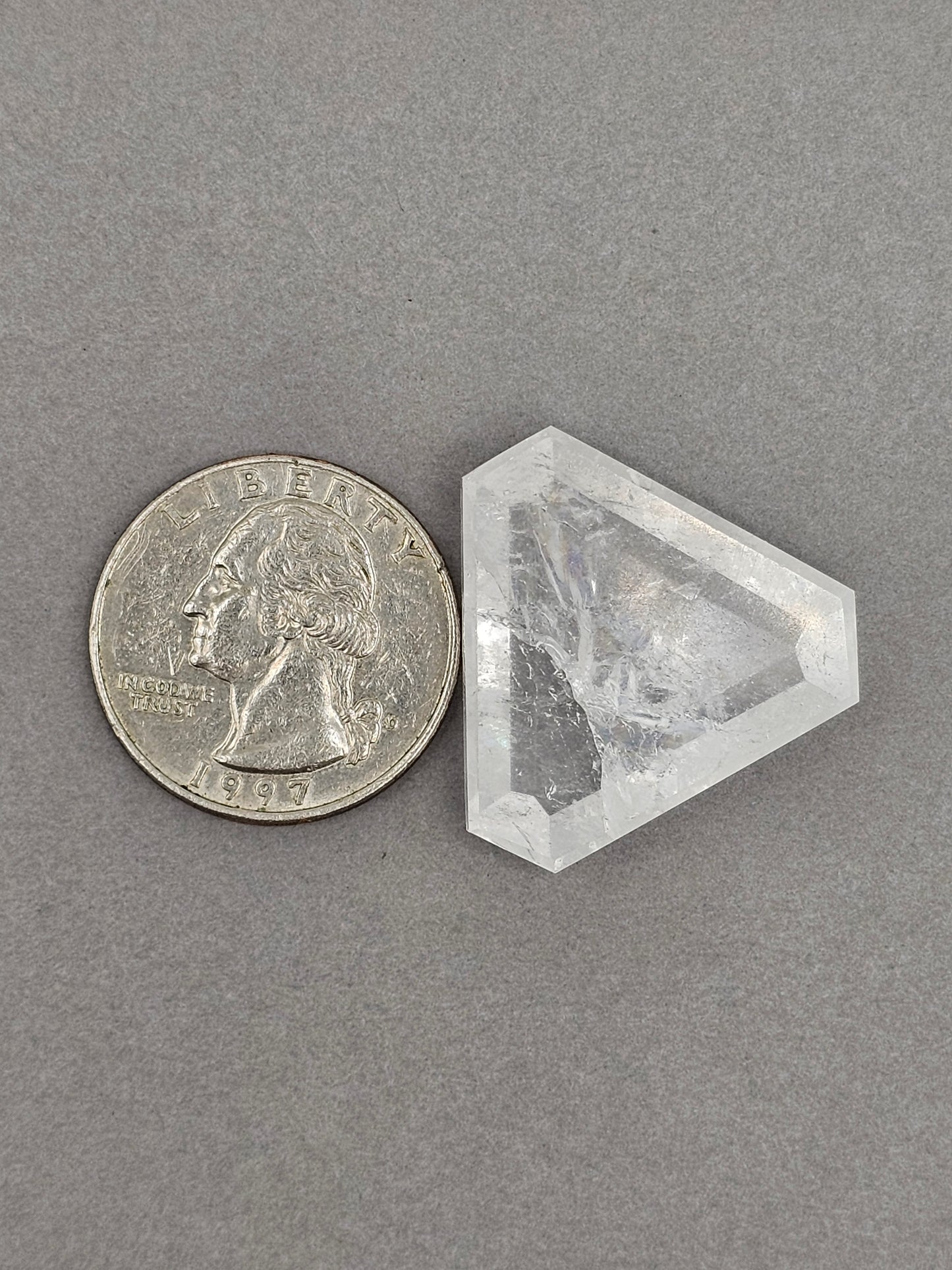 Quartz Faceted Cabochon | Artisan Cut Gemstone