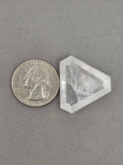 Quartz Faceted Cabochon | Artisan Cut Gemstone