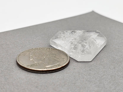 Quartz Faceted Cabochon | Artisan Cut Gemstone