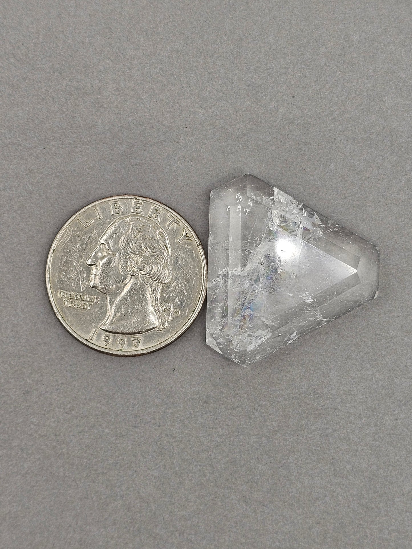 Quartz Faceted Cabochon | Artisan Cut Gemstone