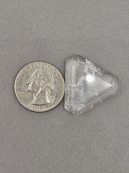 Quartz Faceted Cabochon | Artisan Cut Gemstone