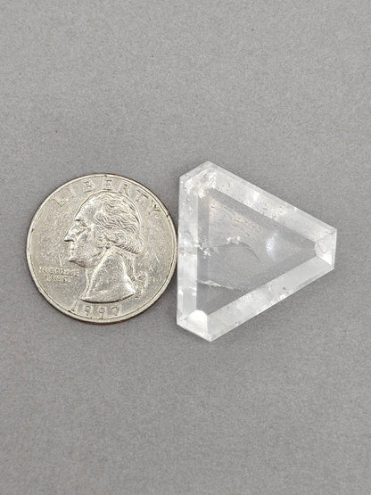 Quartz Faceted Cabochon | Artisan Cut Gemstone