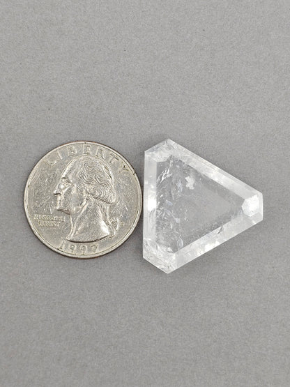 Quartz Faceted Cabochon | Artisan Cut Gemstone
