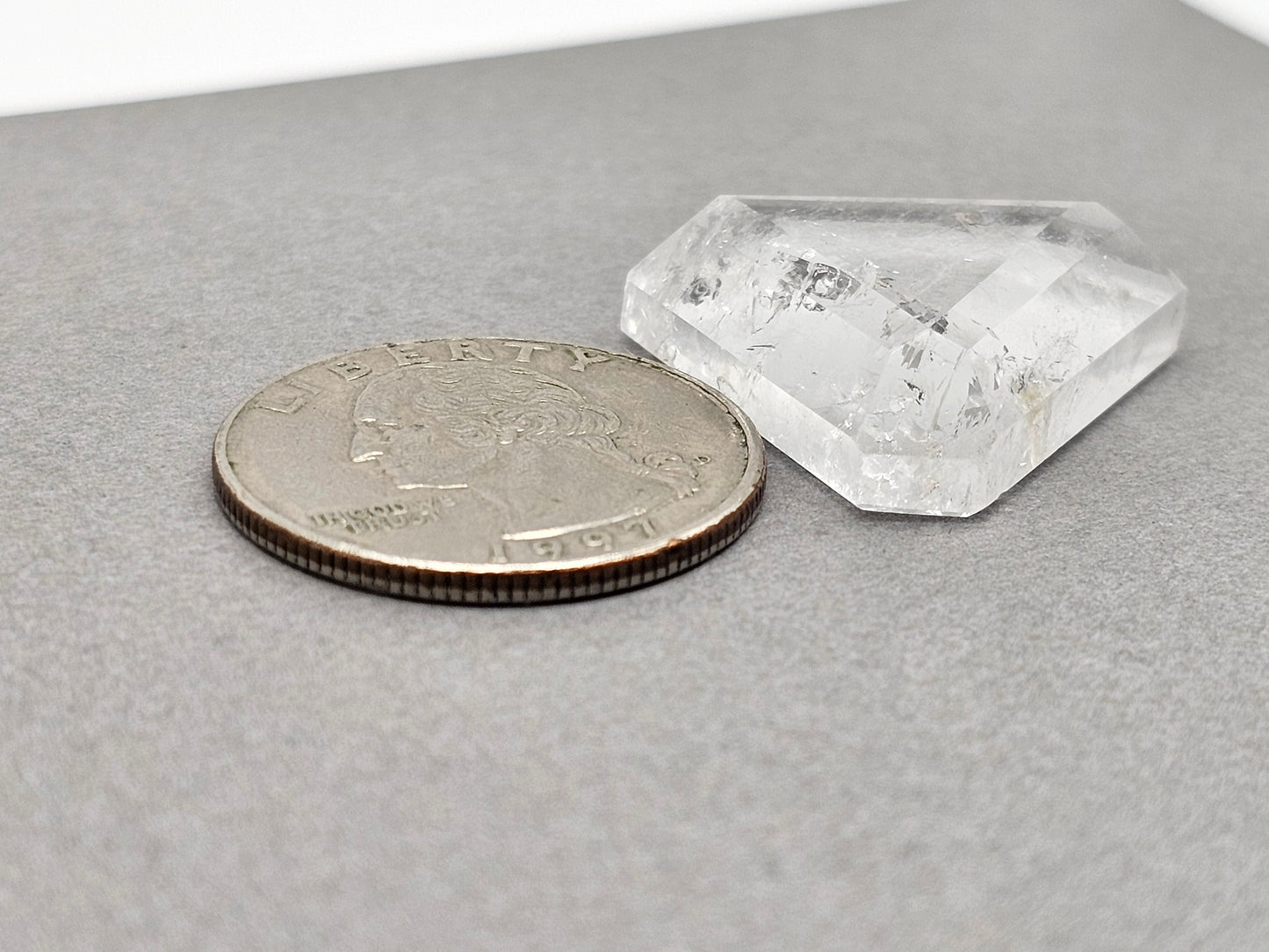 Quartz Faceted Cabochon | Artisan Cut Gemstone